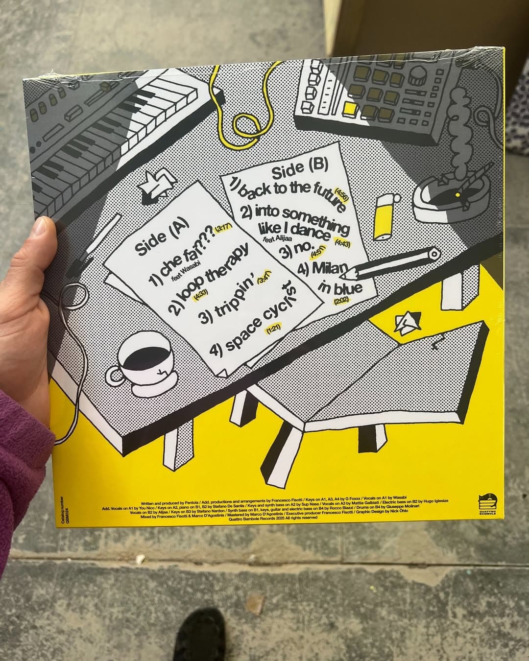 Grey Hoodie Vynil Cover 2