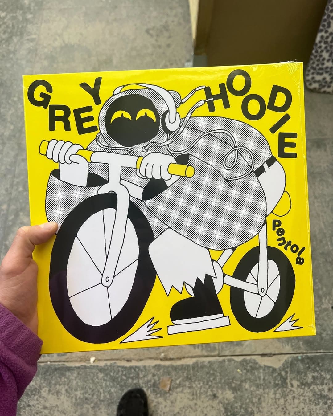 Grey Hoodie Vynil Cover 1