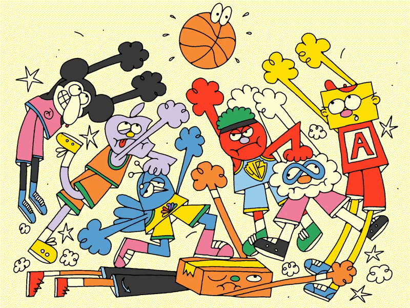 NBA Editorial Illustration