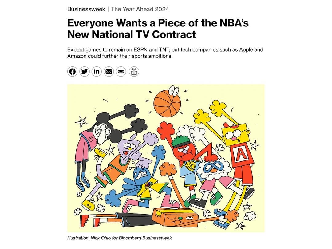 NBA Editorial Illustration 1